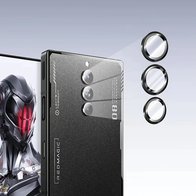 ل ZTE Nubia Red Magic 8 Pro Plus حامي عدسة الكاميرا سبائك الألومنيوم الزجاج المقسى RedMagic Magic8 8Pro حماية الفيلم