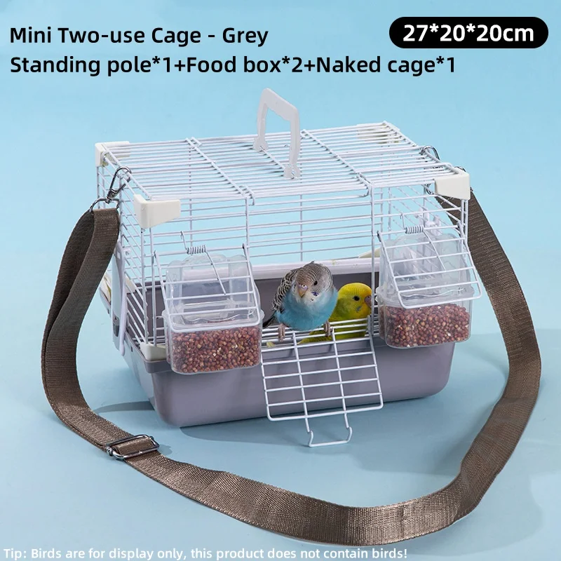 Plastic and Wire Small Ornamental Bird Cage Easy to Carry a Great Choice for Pet Owners on the Go