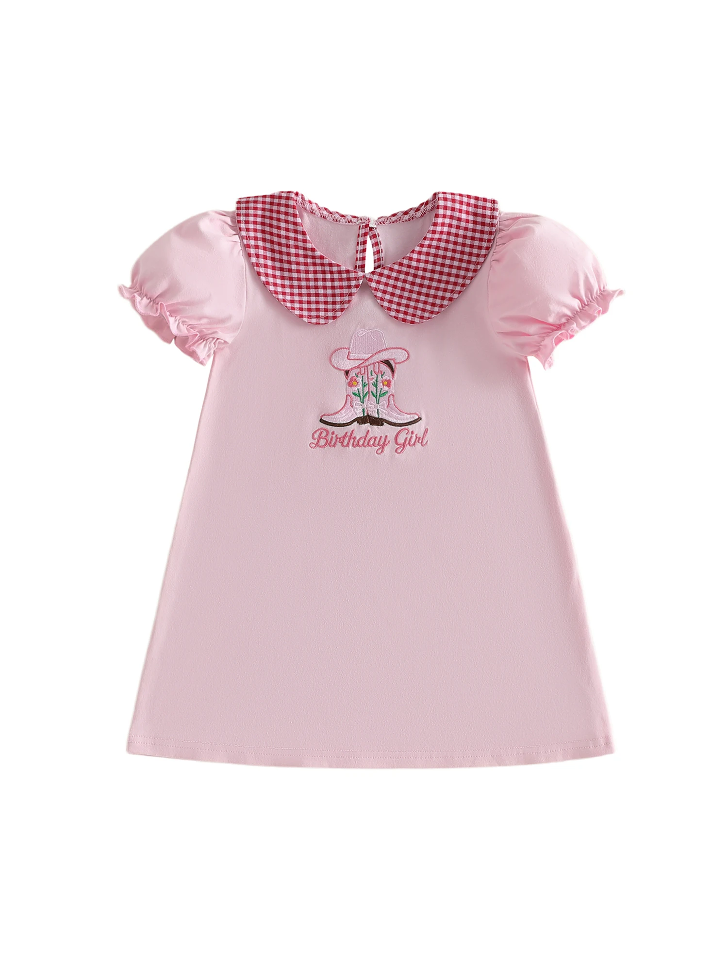 

Очаровательный праздничный наряд для маленьких девочек, стильная ковбойская шляпа в стиле вестерн, сапоги-ковбойки, платье с пышными рукавами и вышивкой