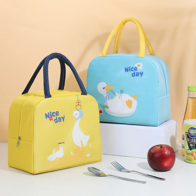 

Новая милая сумка-термос из алюминиевой фольги с мультяшным рисунком — водонепроницаемая переносная сумка для детей, пикников и офисных работников