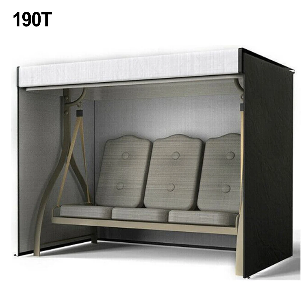 For Patio Swing Cover Waterproof and Wind Resistant with Adjustable Straps and Zipper Closure Made from 420D Oxford Material