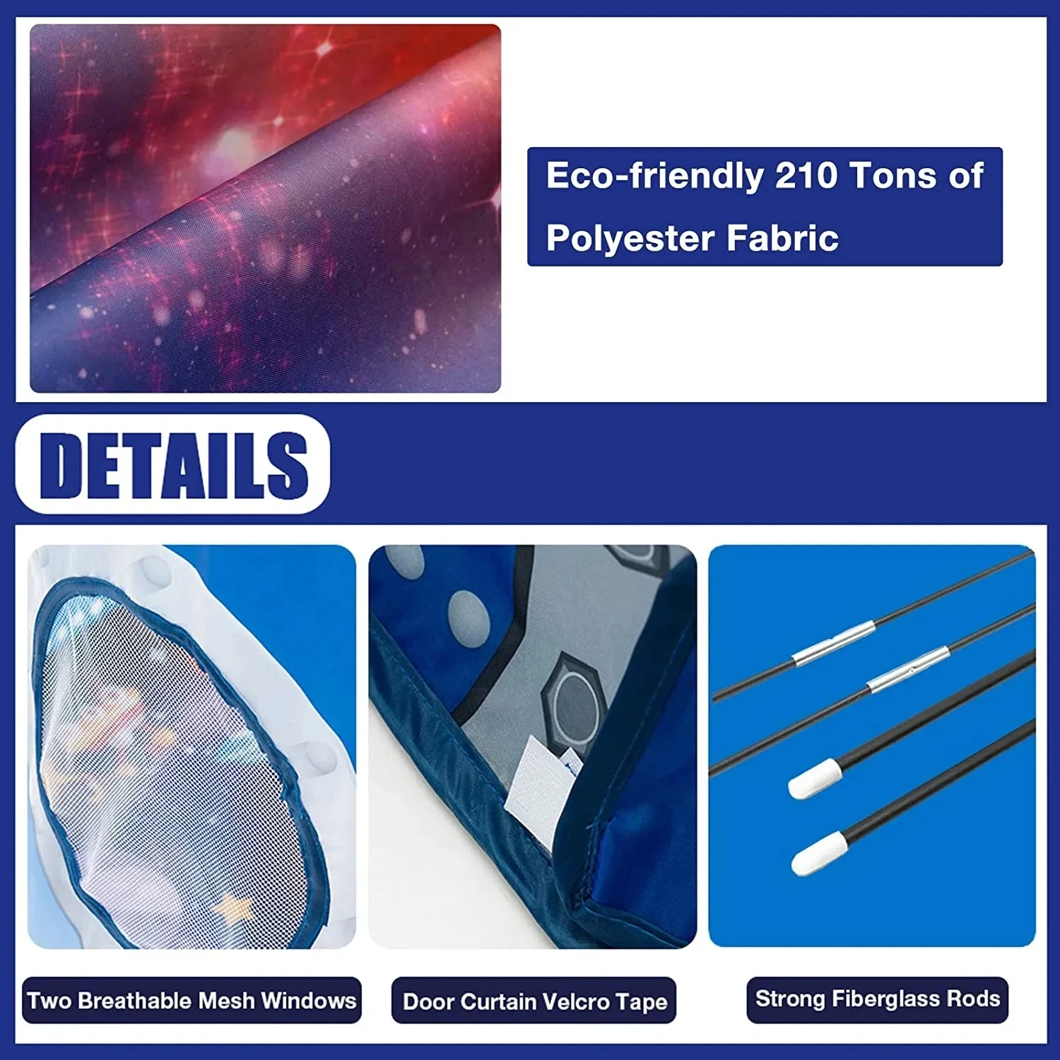 Tienda de campaña con forma de cohete para niños, juguete plegable, juegos de casa, Castillo del Príncipe de princesa para niñas, tiendas de campaña para interiores y exteriores