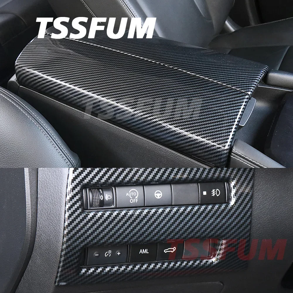 Car Interior Carbon Fiber Sticker Center Control Gear Shift Panel Cover For Nissan X-Trail T33 2022 2023 2024 2025 Accessories