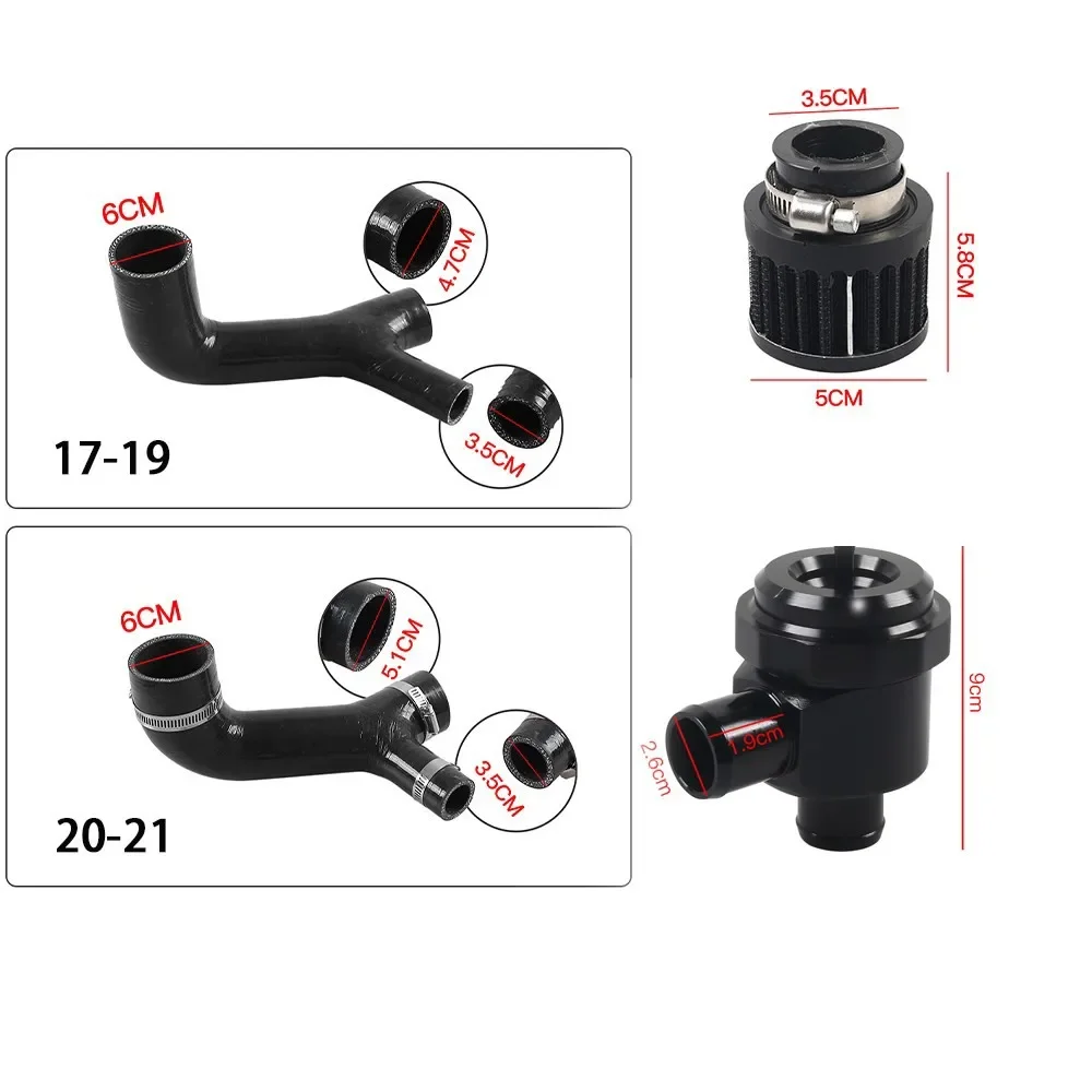 All Terrain Vehicle Turbo Blow Off Valve Set Pressure Relief For Can Am Maverick X3 2017-2021 Valve Accessories