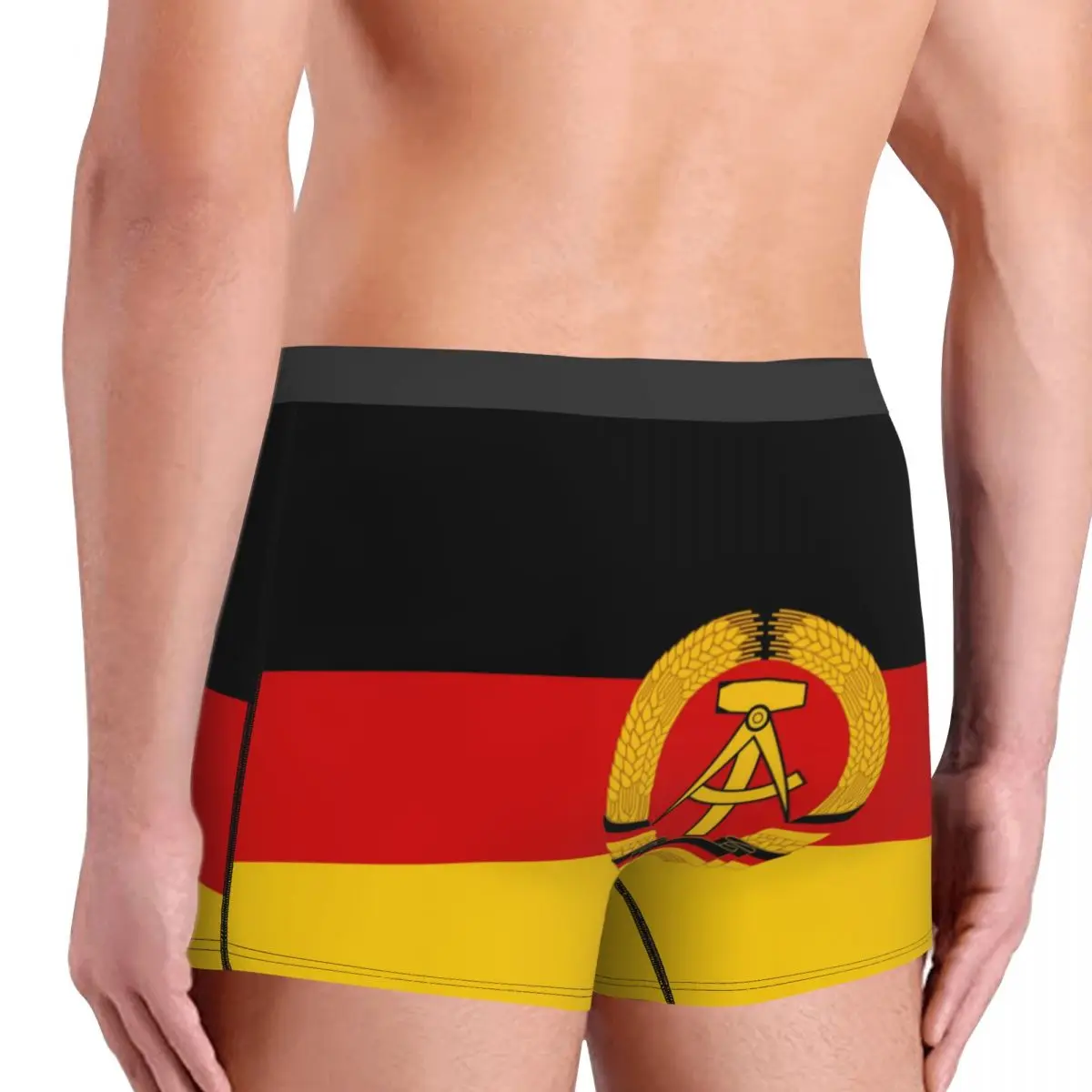 Custom DDR Flag Underwear Men Print Boxer Shorts Panties Briefs Breathable Underpants