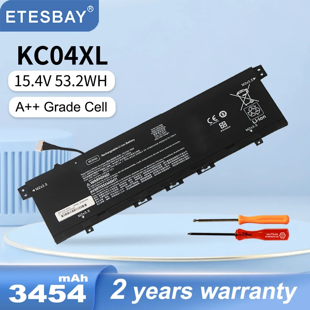 ETESBAY KC04XL HSTNN-DB8P Laptop Battery For HP ENVY x360 Convertible PC 13 13-ah0001la 13-ah0002nj L08544-2B1