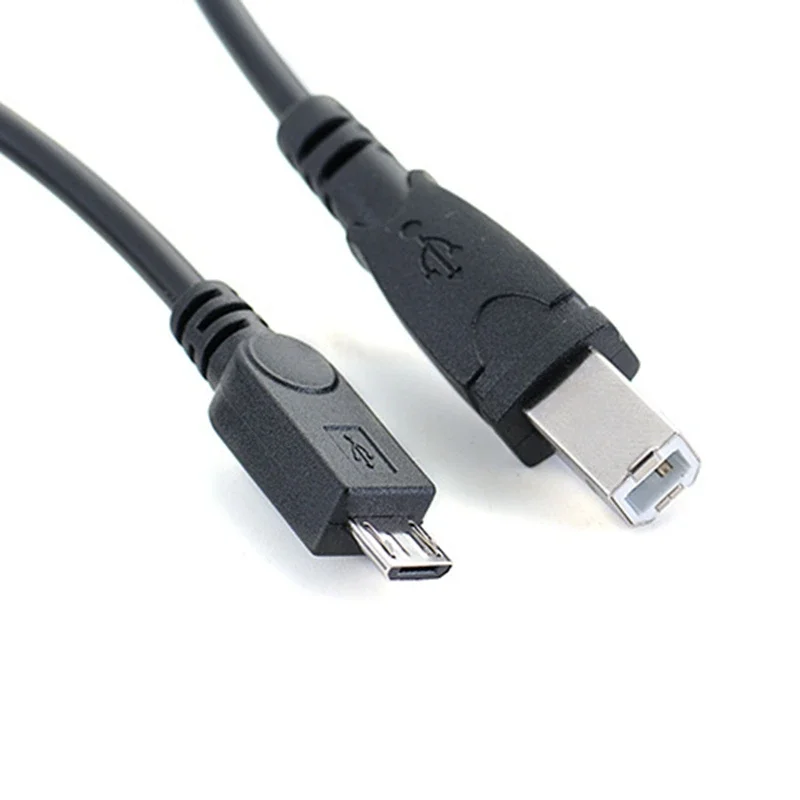 1 متر مايكرو USB إلى USB نوع B طابعة أندرويد الهاتف الكمبيوتر إلى كابل الطابعة للطابعة الماسح الضوئي ميدي البيانو الرقمي