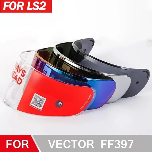 Visera para casco de motocicleta LS2 FF397 FF801, protector multicolor de humo oscuro transparente, adecuado para lentes de cascos LS2 VECTOR