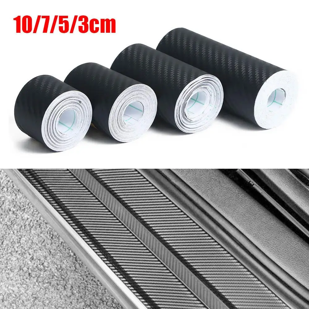 

Body Sticker Anti-stepping Stickers Anti Scratch Tape Protection Film DIY Paste Protector Strip 3D Carbon Fiber Sticker