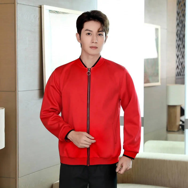 

Hotel Room Long Sleeve Cleaning Uniform for Autumn and Winter Property Cleaning StaffpaCleaning Work Uniform for Women, Thick Sw