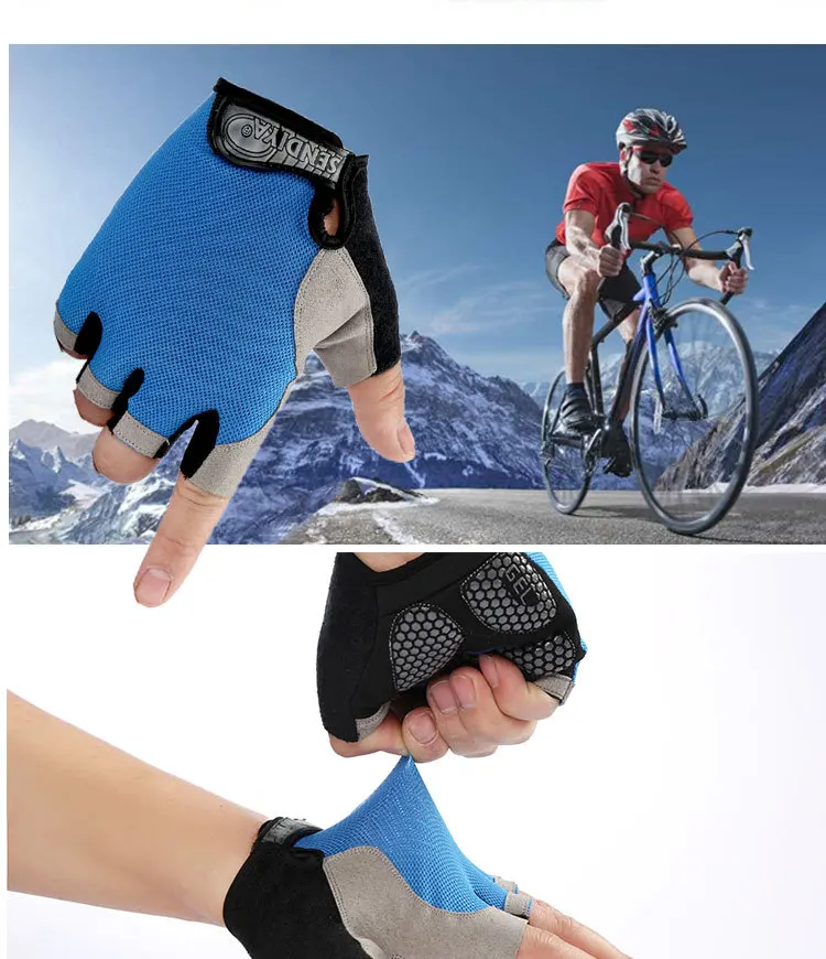 Gewichtheben Gym Handschuhe Fitness Training Fingerlose Männer Frauen Bodybuilding Übung Sport Handschuhe Radfahren Anti Slip Atmungsaktiv – Detail 9