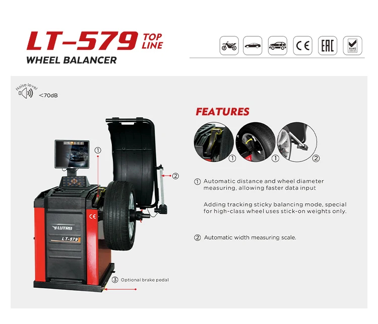 Tyre Dynamic Balance Instrument Car Wheel Balancing Machine