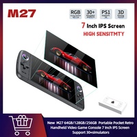 M27 Handheld Game Console 7-Inch IPS Screen Linux Emuelec Joystick Retro Video Game Console Player PSP RGB PS1SFC Games New Gift