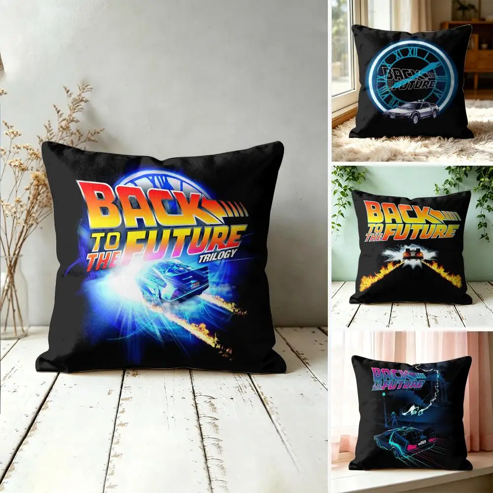 B-Back To The F-Future Cushion Cover Square Decorative Throw Pillow 40x40cm For Sofa Bedroom Living Room Home Decor