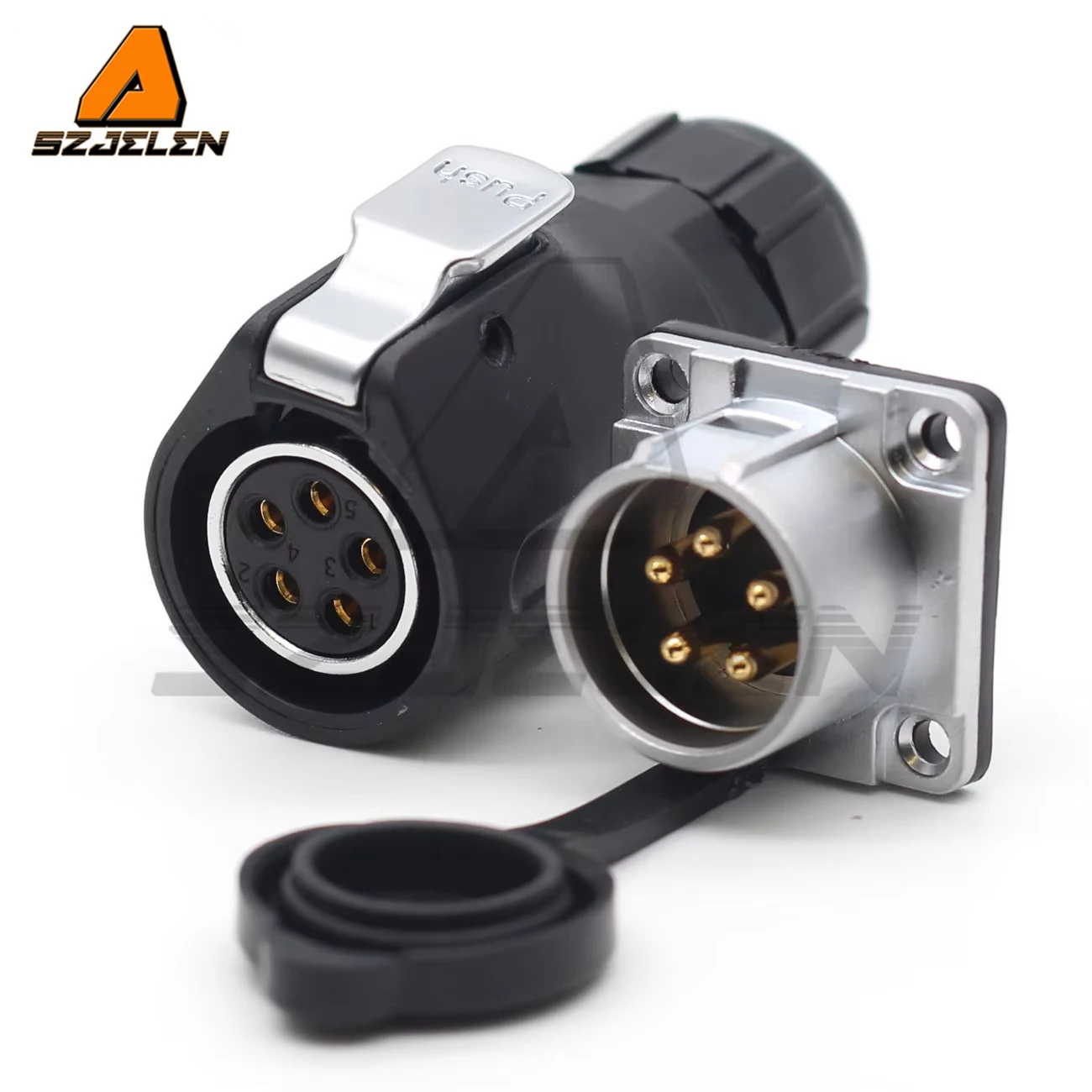 

XHP20 , 2 3 4 5 6 7 8 9 10 12 Pin Waterproof Connector Square Panel Mount Connectors IP65 Plug And Socket