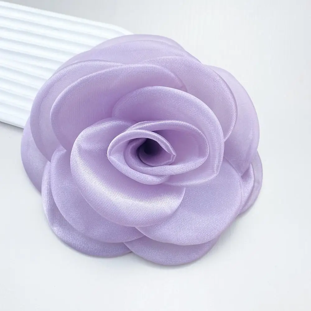 Broche de flor grande de moda para mujer, pasador de pelo de flor 3D de 12cm, regalo de joyería dulce, broche de Rosa romántico, nuevo