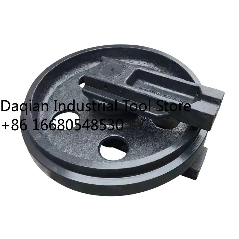 6dfGolden Supplier PC60 Track Adjuster Cylinder Track Idler Wheel PC60-6 Front Idler 21W-30-00014 Track Chain Link Assy