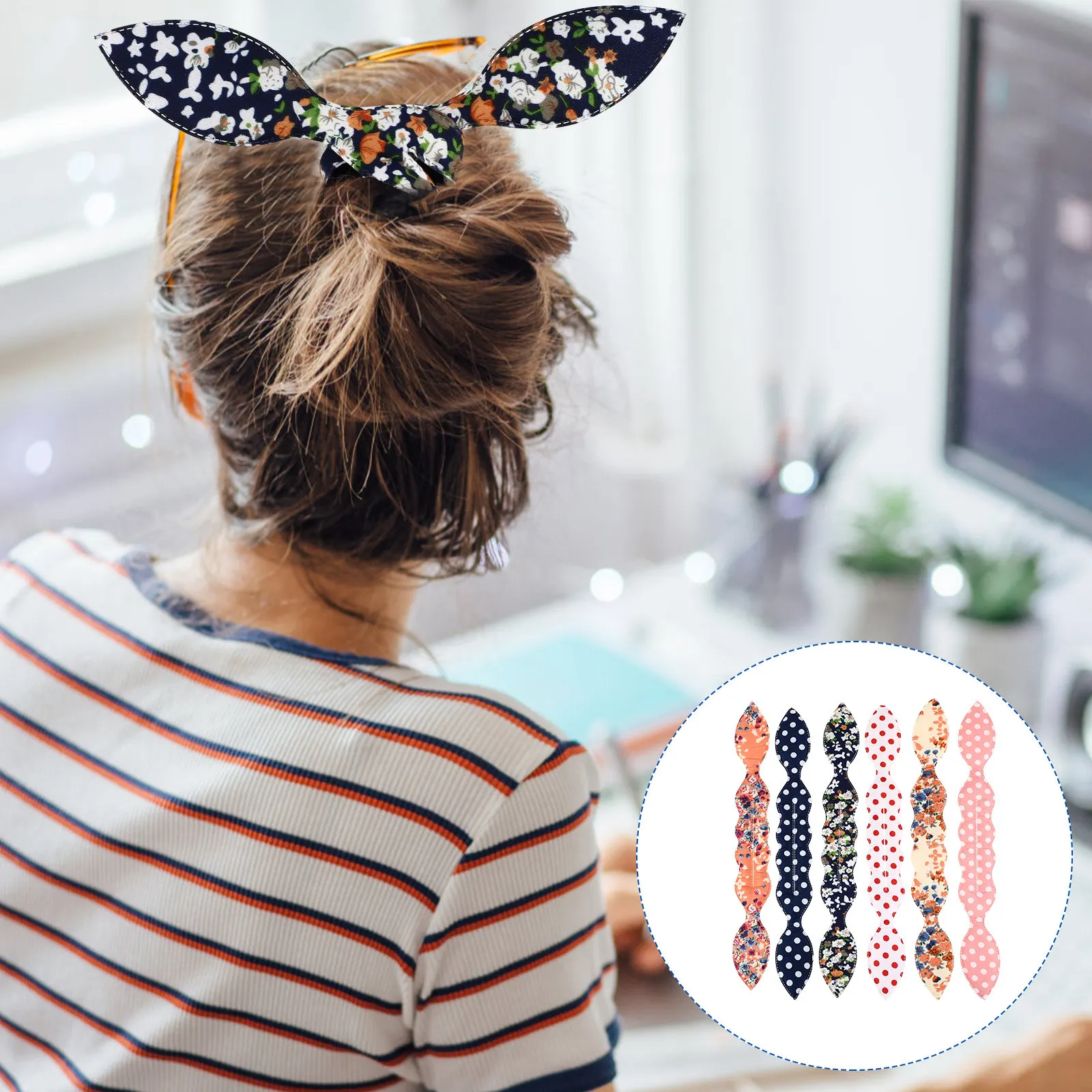 

6 Pcs Hair Styling Tool Bun Maker for Chignon Sponge Updo Easy Doughnut Women
