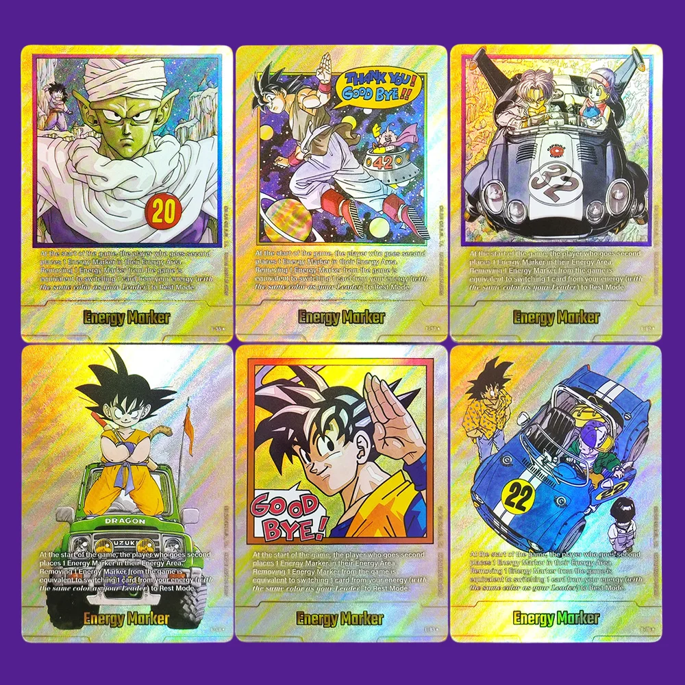 

DIY Proxy Dragon Ball Super Fusion World English Energy Markers Gold Piccolo Son Goku E-55 E-90 E-62 E-48 E-83 Game Card Toy