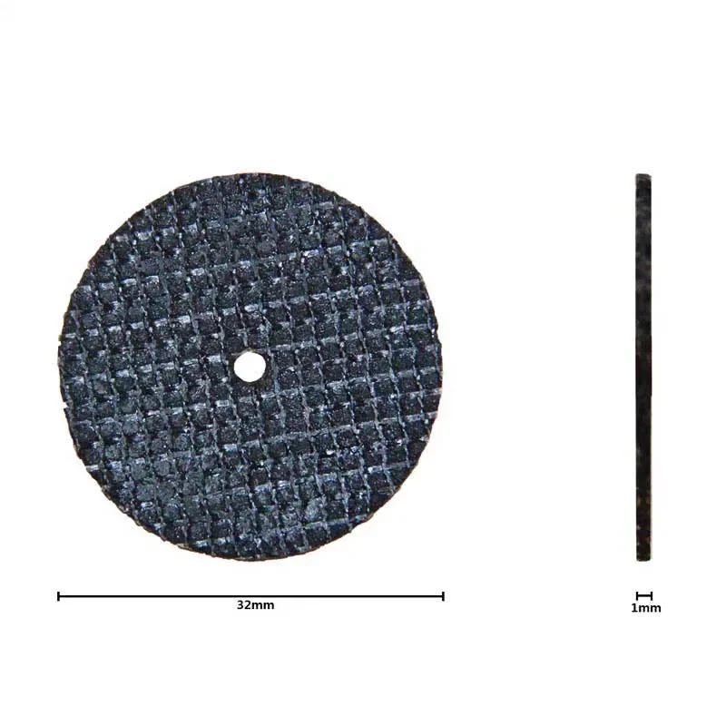 11/26Pcs Set Metal Cutting Disc 32mm For Dremel Grinder Rotary Tool Circular Saw Blade With 3mm Mandrels Resin Abrasive Disc