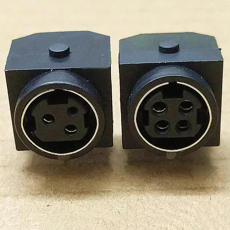 DIN3 core / 4p horizontal outlet S terminal MPC power terminal PS2 all plastic socket connector 3/4 core