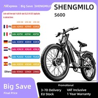 Shengmilo S600 Adult 2000W Electric Bicycle Men's E-Mountain ebike with Two Motor, 48V840WH Battery,26\