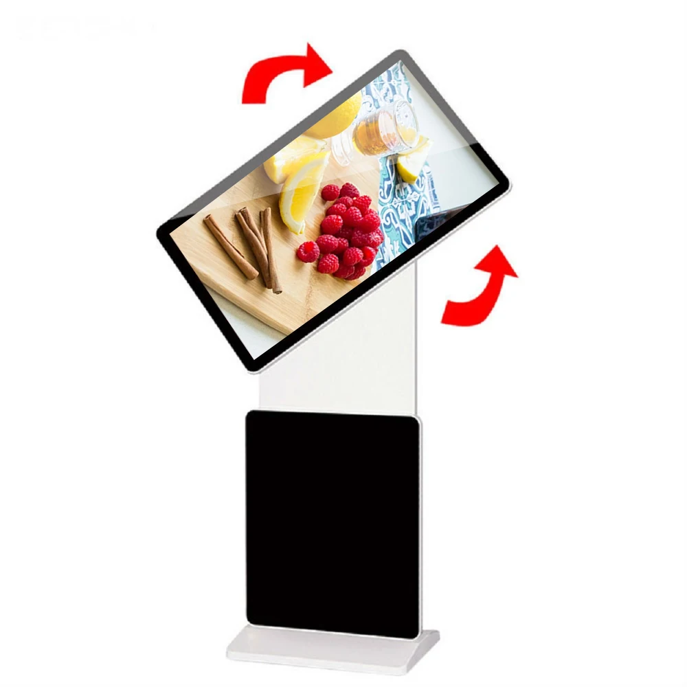

49 Inch Single Screen Rotatable Vertical Floor Standing Digital Signage and Displays Advertising Lcd Commercial Screen Signage