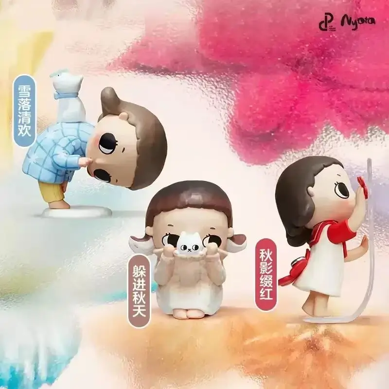 

100% Origina POP MART Nyota Seasonal Time Series Blind Box Collectible Figure Soft Life Desktop Decor Toy Gift For Figure