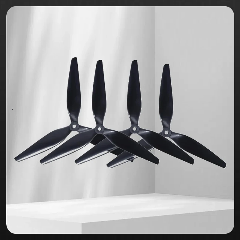 2Pair(2CW+2CCW)10X5X3 /1050 10 inch blade / tri-blade Black-carbon Reinforced Nylon Propeller