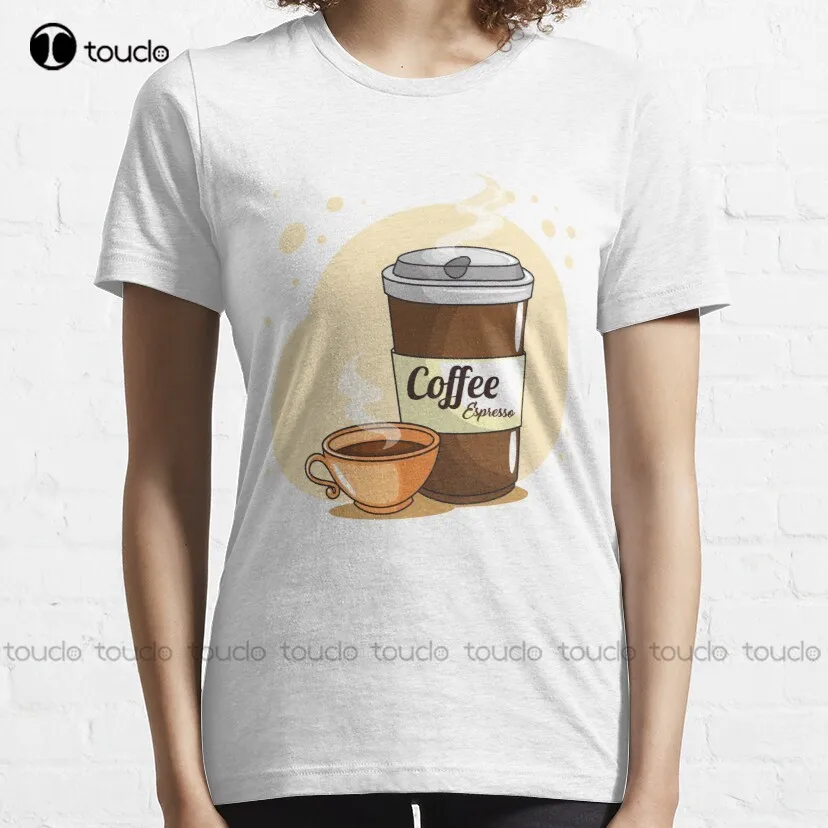 Cute Take It Away Coffee Designs Classic T-Shirt Mens Tshirts Short Sleeve Custom Aldult Teen Unisex Digital Printing Tee Shirts