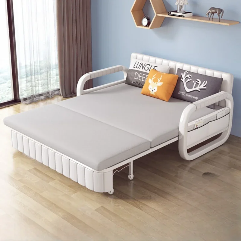 

Simple small-sized sofa bed in living room Single-person and Double-person foldable telescopic balcony multifunctional bed