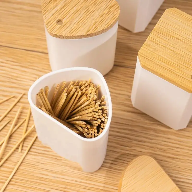Portable Pocket Toothpick Holder Dispenser Home Table Decor Toothpick Box With Lid