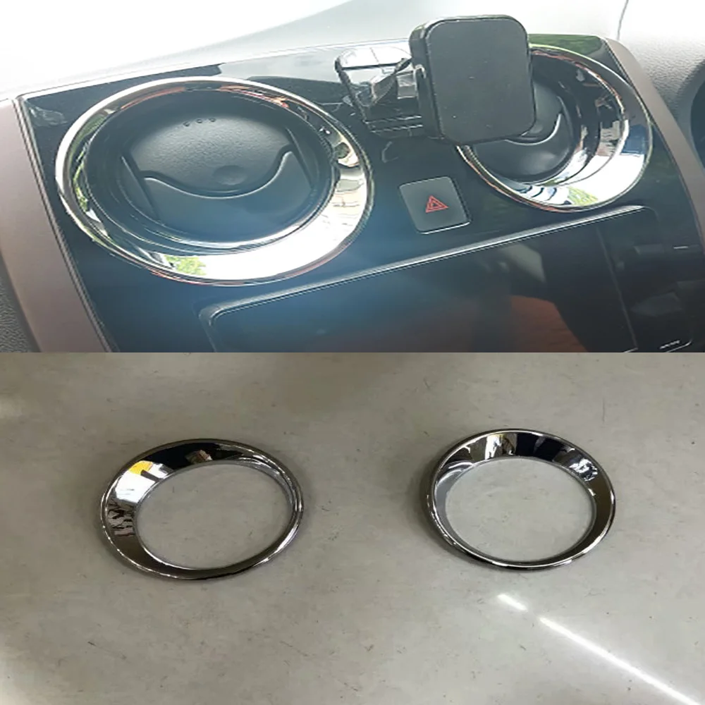 For Nissan Note E12 E-power 2016 2017 2018 2019 ABS Matte Car Air Condition Air Vent Outlet Ring Cover Trim Interior Accessories