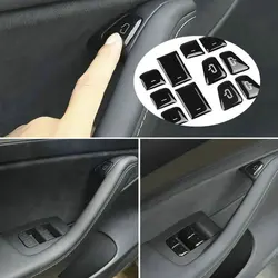 Car Trim Window Switch Door Open Button Decoration Sticker For Tesla Model 3 Model Y 2017-2022