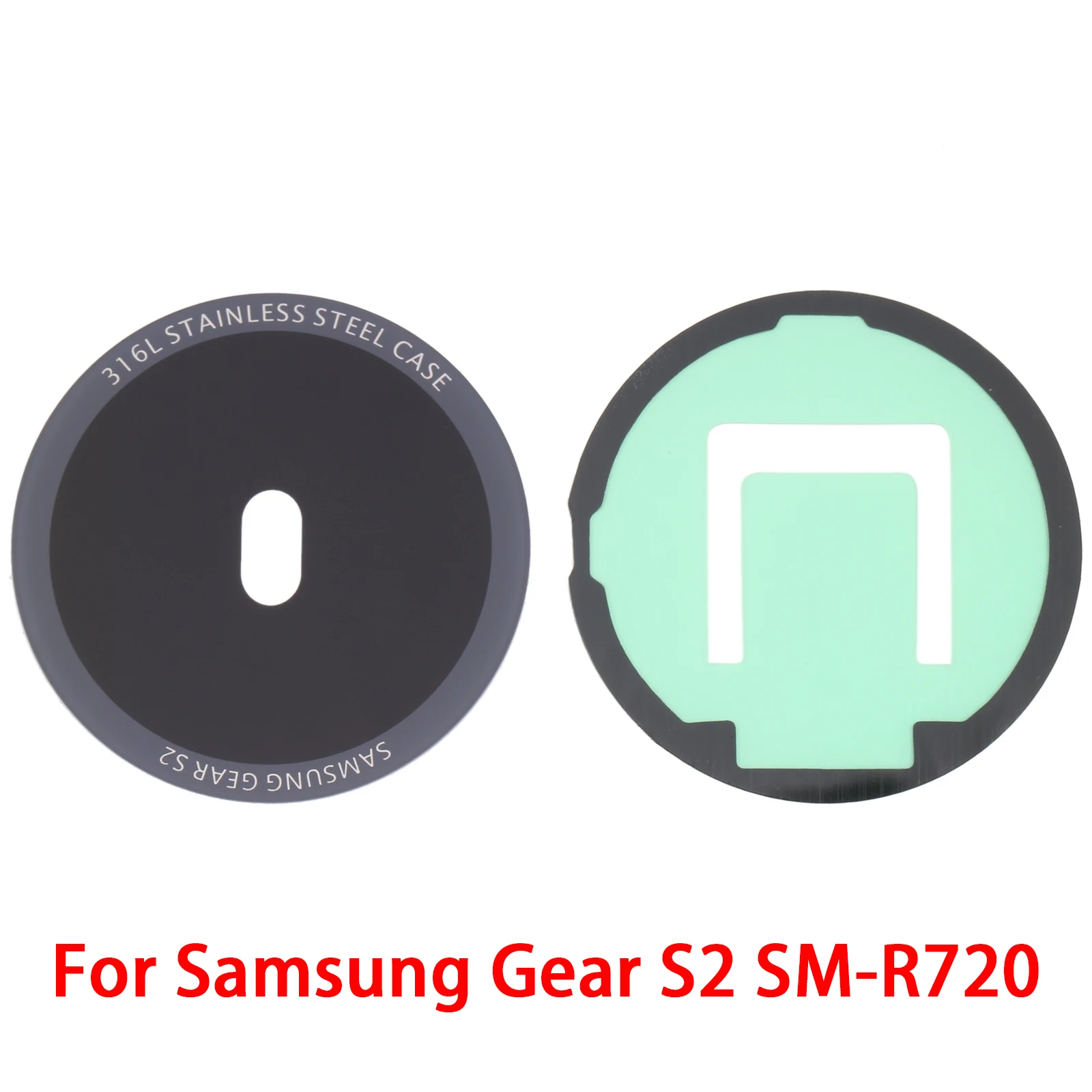 Copriobiettivo posteriore in vetro posteriore per Samsung Galaxy Watch Active 2 SM-R830/ Gear S2 SM-R720/Watch SM-R800/R810/Gear S3 Classic/Gear S3