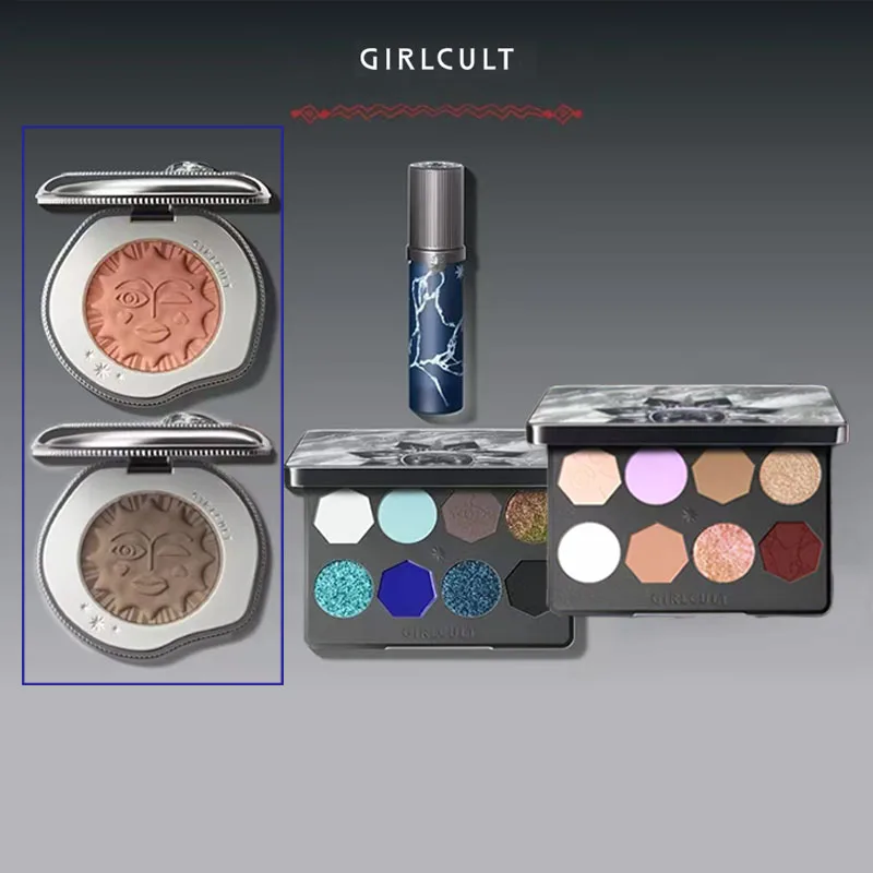 

Girlcult Hmong Witch Series Makeup Set Blusher Lipstick Glaze Eyeshadow Palette Shimmer Scream 3Pcs Gift Box