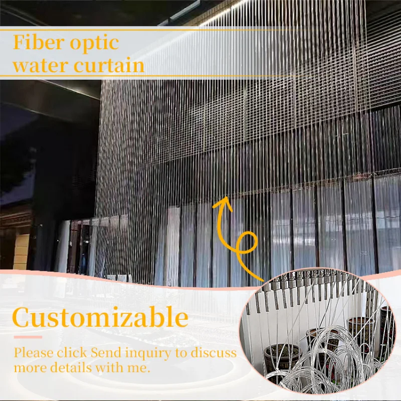 Fonte de cortina de chuva controlada por Dmx interna e externa personalizada Fonte de cascata LED