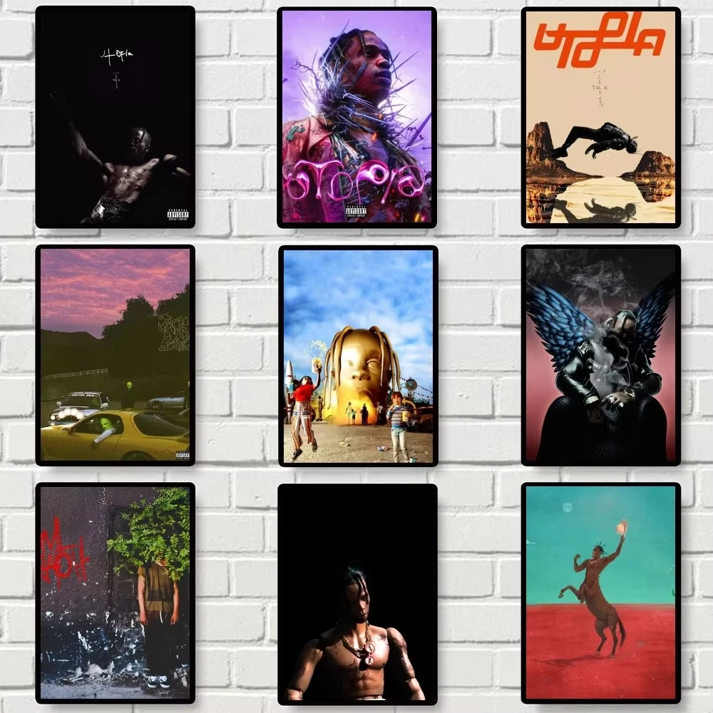 Travis Scott Utopia Rapper Poster Gallery Prints Painting Wall Canvas Pictures Living Room