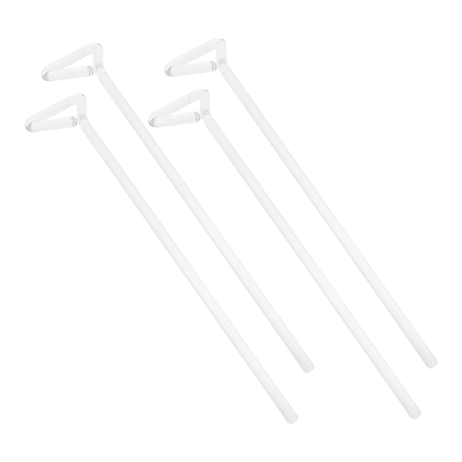 

4 Pcs Glass Coating Rod Laboratory Cell Spreader Push Plate Applicator Equipment Transparent Grout Tool Filler Supplies