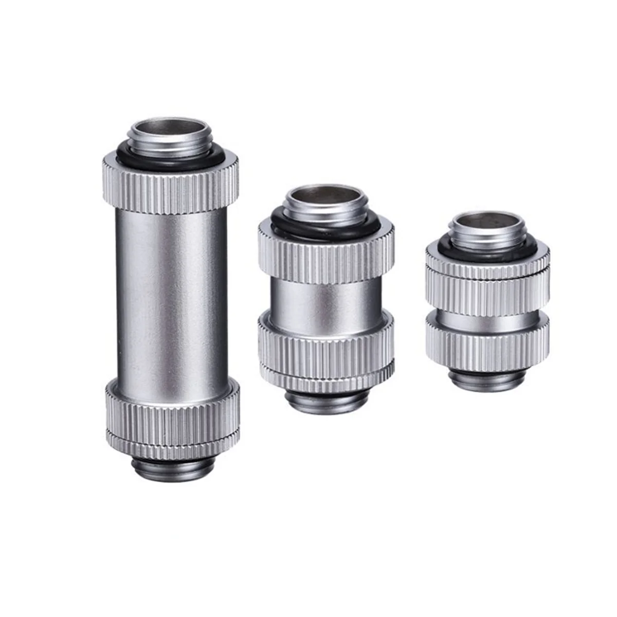 Conectores giratorios macho a macho G1/4 de pulgada - Accesorios de refrigeración por agua SLI de cobre para PC, longitudes ajustables D