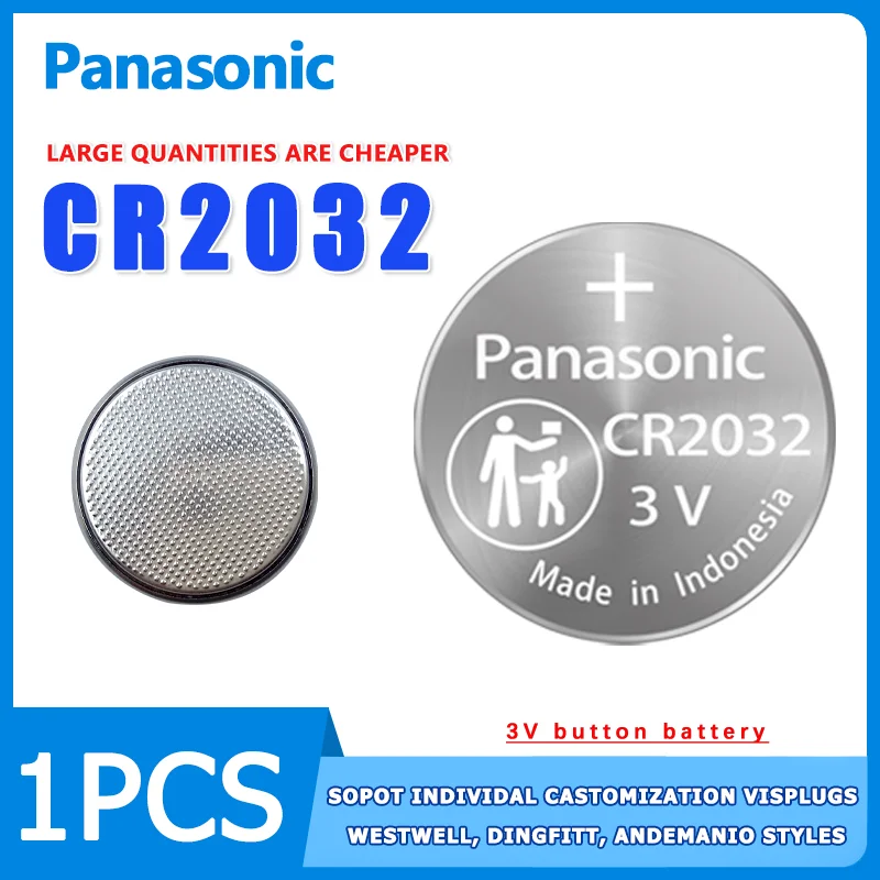 Panasonic CR2032 3v button battery is suitable for Benz Audi car key remote control Omron electronic computer motherboard