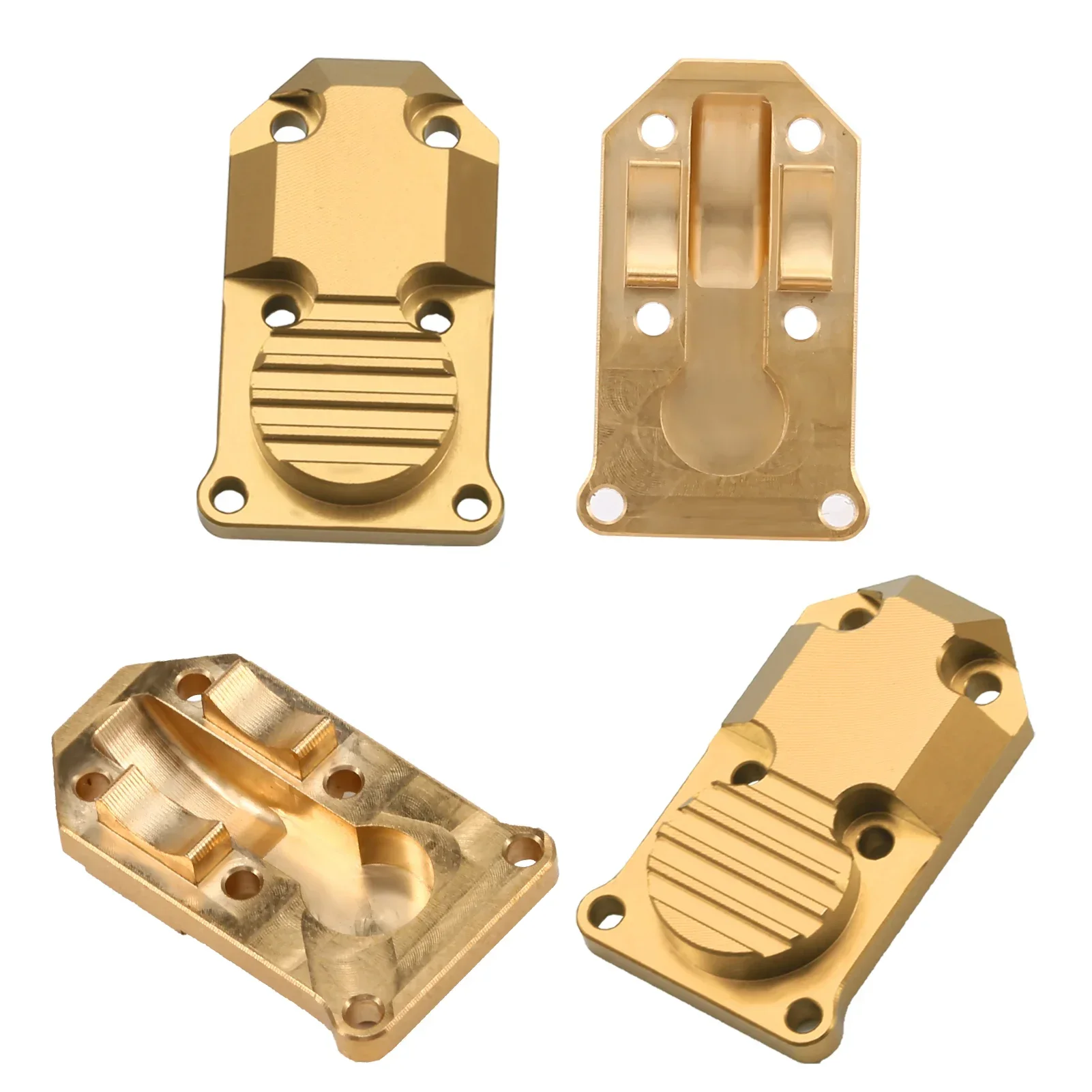 Contrapeso de bronze equilíbrio peso diff capa habitação para 1/24 axial scx24 90081 eixo portal drive rc carro atualização peças