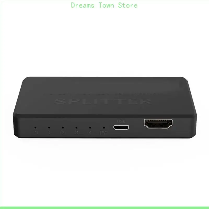 

HX6A 1 в 4 видеоролики Splitter Hdmicabatible Distributor 4K30Hz 1x4 Видео сплиттер