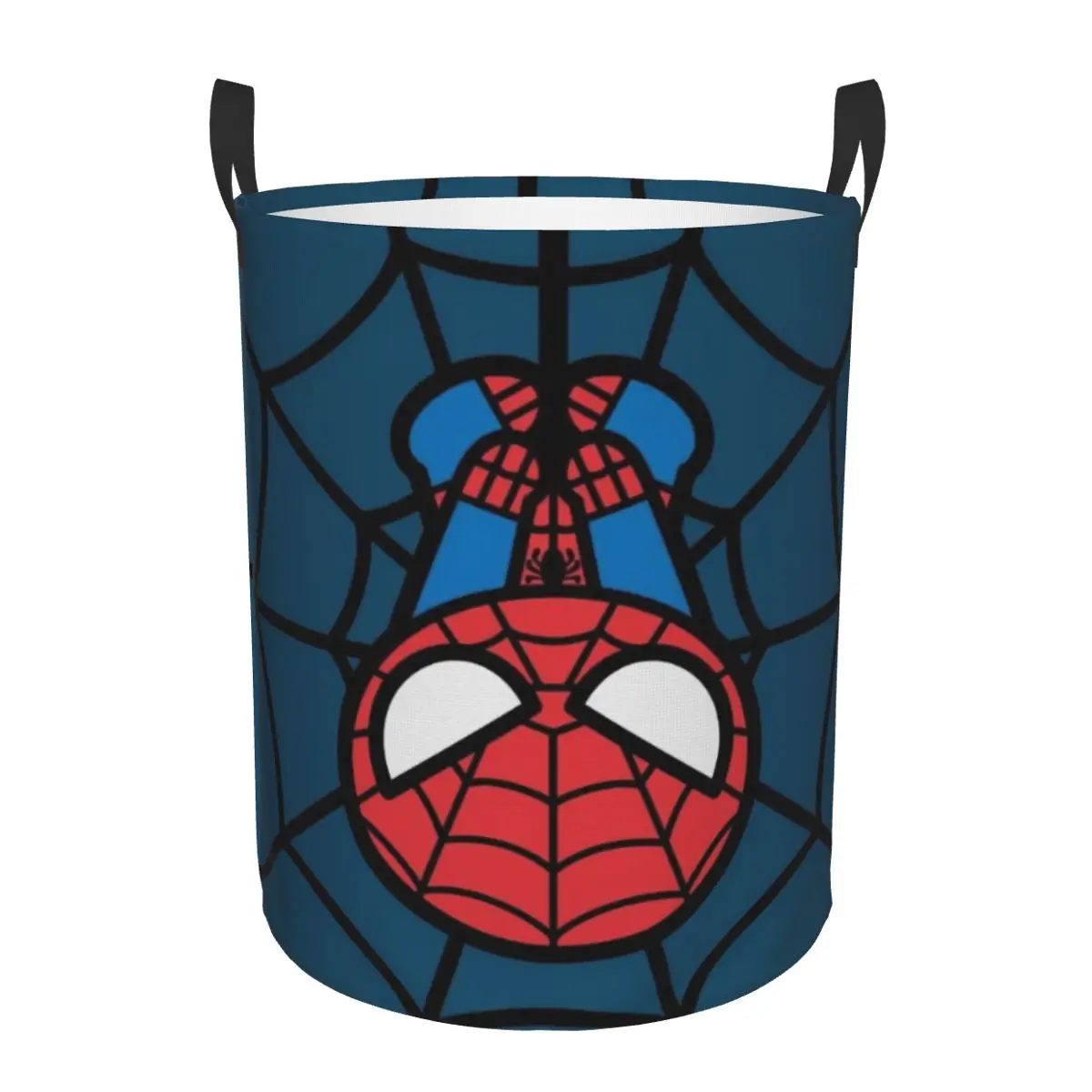 

Custom Kawaii Spider Man Hanging Upside Down Laundry Hamper Large Storage Basket Spiderman Kids Nursery Toy Organizer