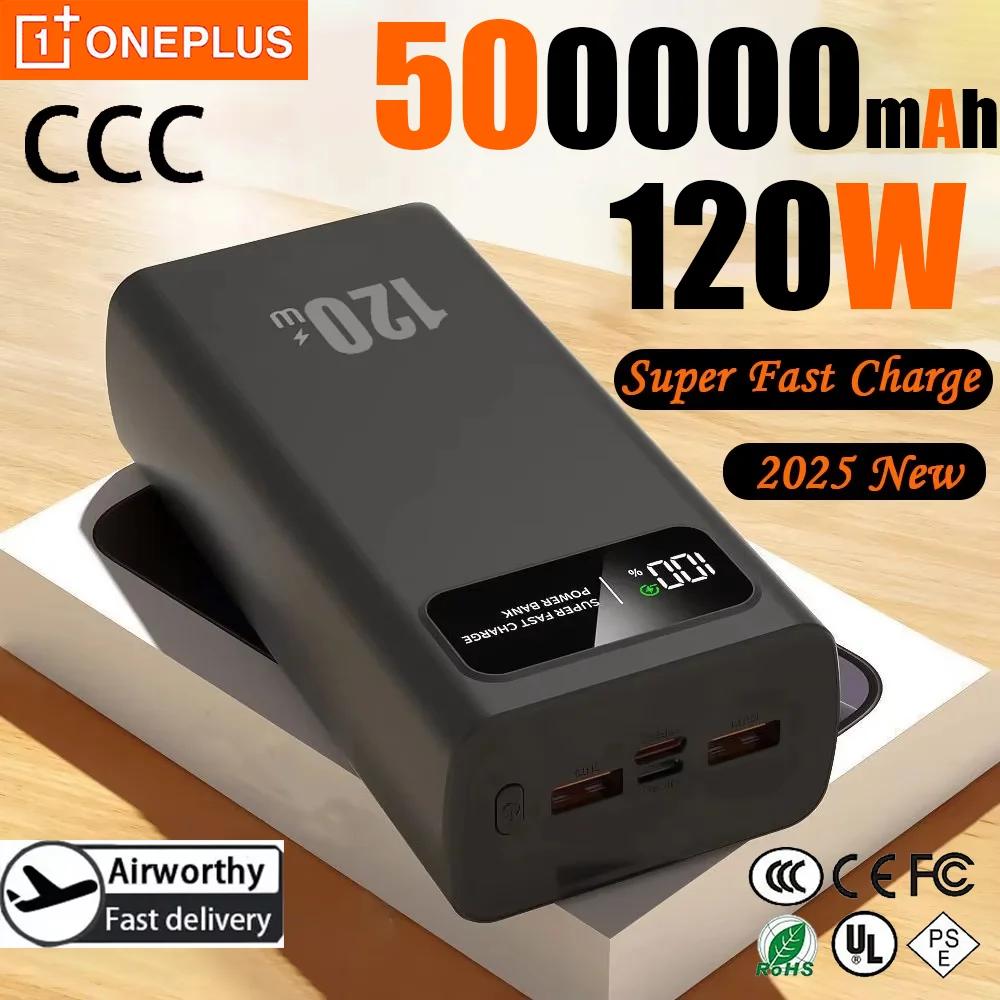 OnePlus 120 Вт сверхбыстрая зарядка Power Bank 500000 мАч аккумулятор большой емкости сертификация CCC Power Bank 3C для Iphone Xiaomi OnePlus 120 Вт сверхбыстрая зарядка Power Bank 500000 мАч аккумулятор большой емкости сертификация CCC Power Bank 3C для Iphone Xiaomi