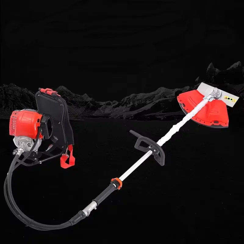 Chinese Metal Backpack Lawn Mower for 12in Cutting Width 52cc Engine Multi-functional Soil Loosening and Weeding Machine