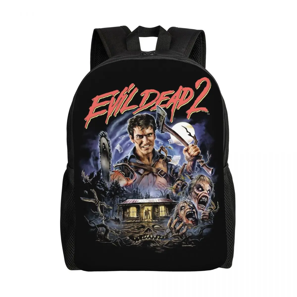 Custom Evil Dead Backpacks Women Men Casual Bookbag for College School Supernatural Horror Movie Bags