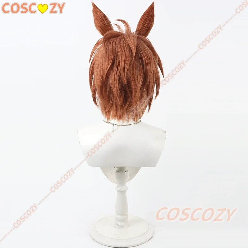 Biko Pegasus Umamusume Pretty Derby Cosplay Wig Ear Tail Game Roleplay Party Costume Prop Synthetic Hair Heat Resistant Fiber