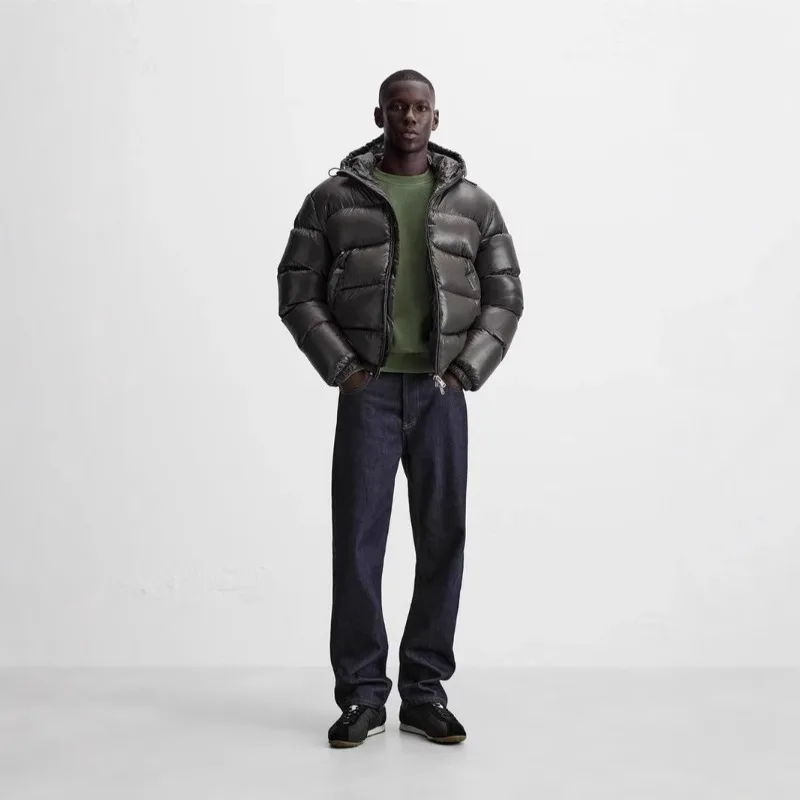 

Autumn and Winter Cotton-padded Hooded Casual Jacket Cotton-padded Jacket Fashion Comfort Warm Outerwear for Men Women Outerwear