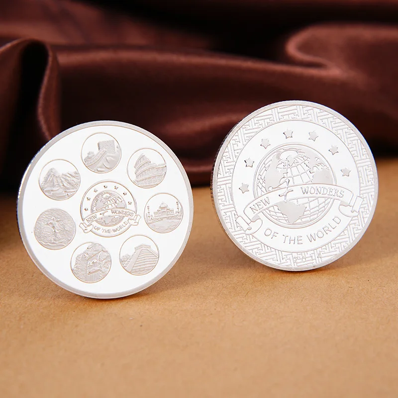 سبعة عجائب من العملة التذكارية العالمية سبعة الحضارات، التراث الثقافي، مجموعة العملات التذكارية هدايا السياحة #4